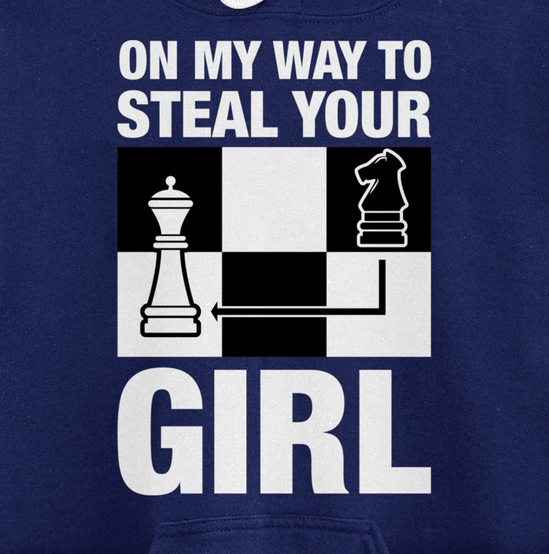 Funny Retro Chess Gift Chess-Player Pullover Hoodie