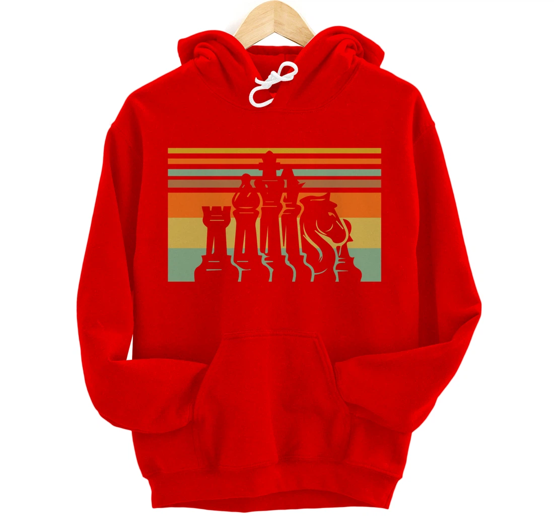 Retro Chess Vintage Gift Chess-Player Pullover Hoodie