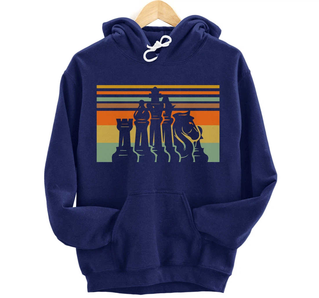 Retro Chess Vintage Gift Chess-Player Pullover Hoodie