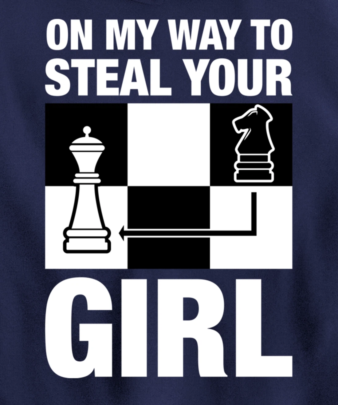Funny Retro Chess Gift Chess-Player Pullover Hoodie