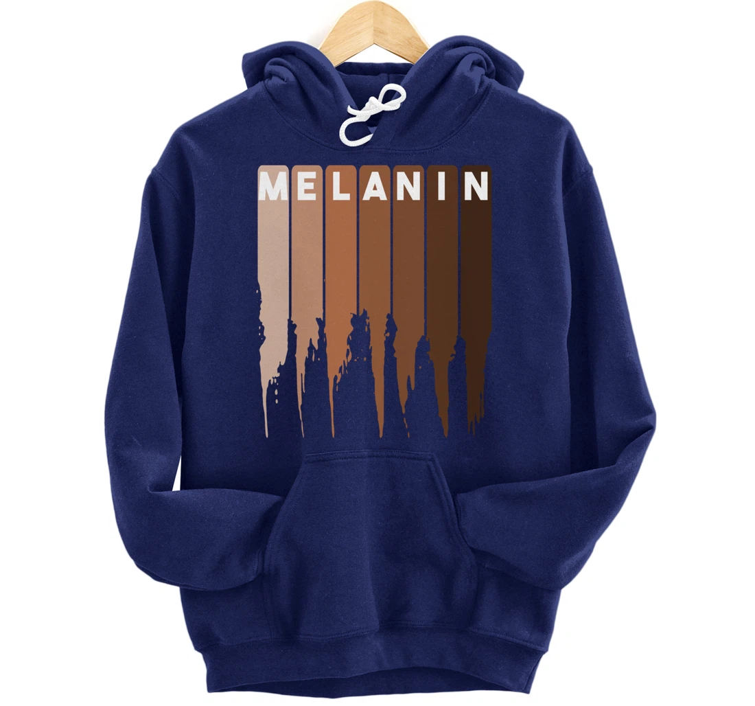 Cool Melanin Gift Men Women Funny Dripping Proud Afro Shades Pullover Hoodie