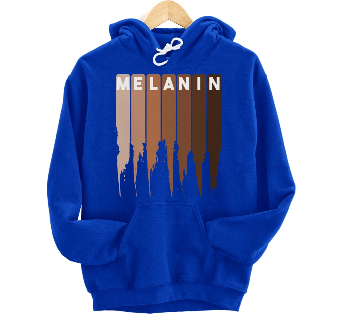 Cool Melanin Gift Men Women Funny Dripping Proud Afro Shades Pullover Hoodie