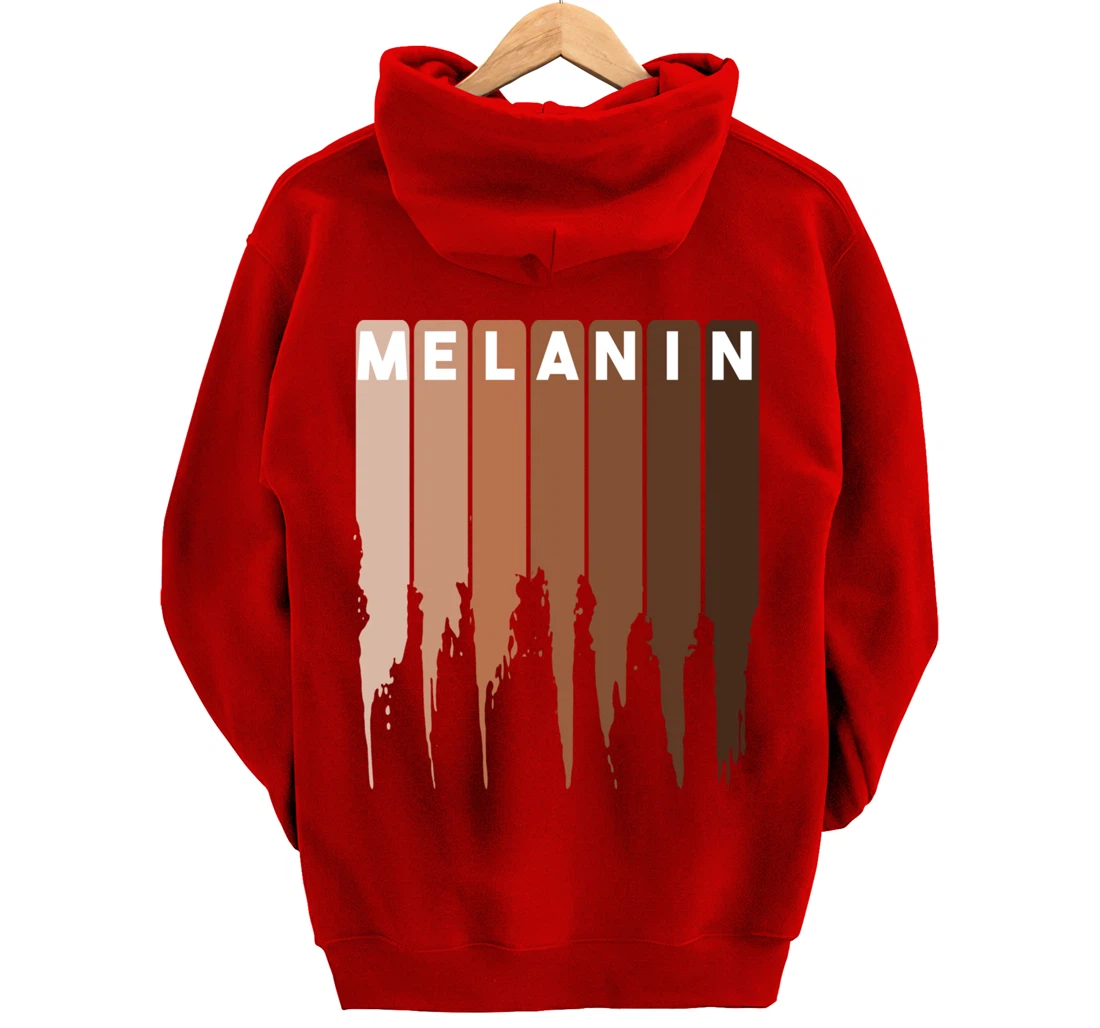 Cool Melanin Gift Men Women Funny Dripping Proud Afro Shades Pullover Hoodie
