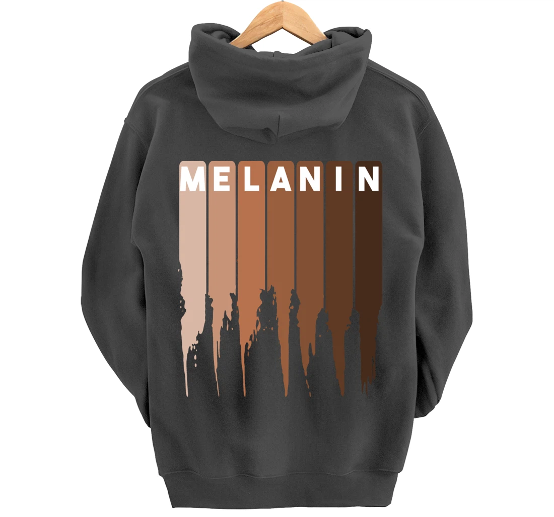 Cool Melanin Gift Men Women Funny Dripping Proud Afro Shades Pullover Hoodie