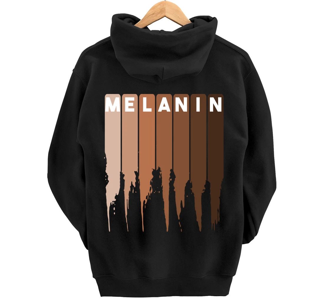 Cool Melanin Gift Men Women Funny Dripping Proud Afro Shades Pullover Hoodie