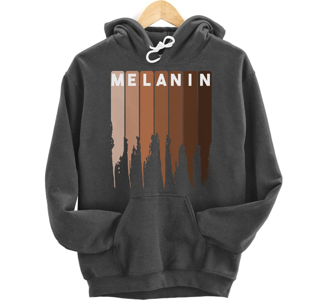 Cool Melanin Gift Men Women Funny Dripping Proud Afro Shades Pullover Hoodie