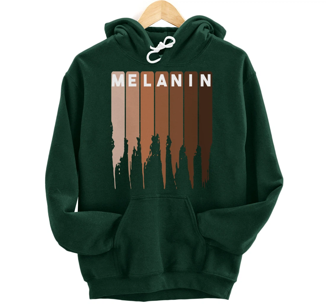 Cool Melanin Gift Men Women Funny Dripping Proud Afro Shades Pullover Hoodie