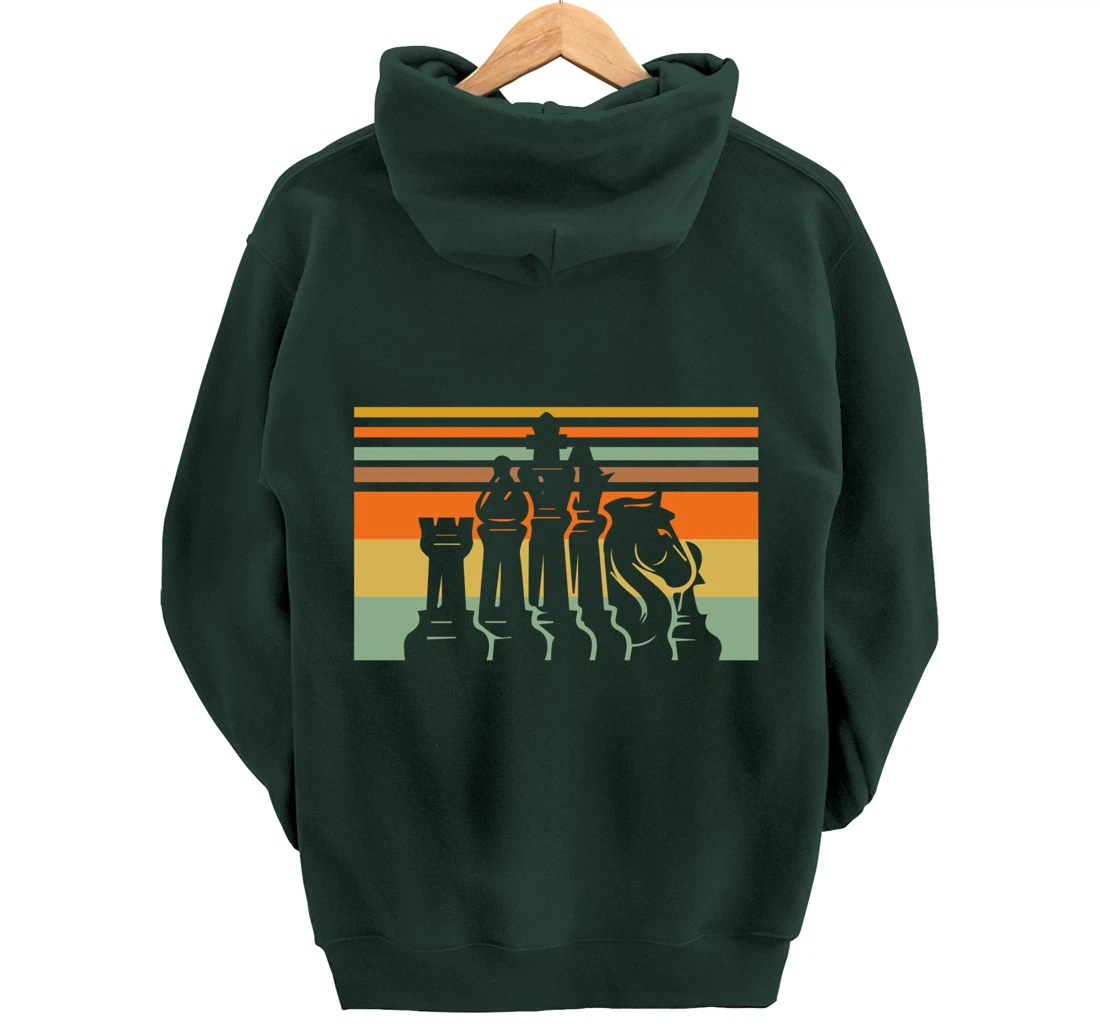 Retro Chess Vintage Gift Chess-Player Pullover Hoodie