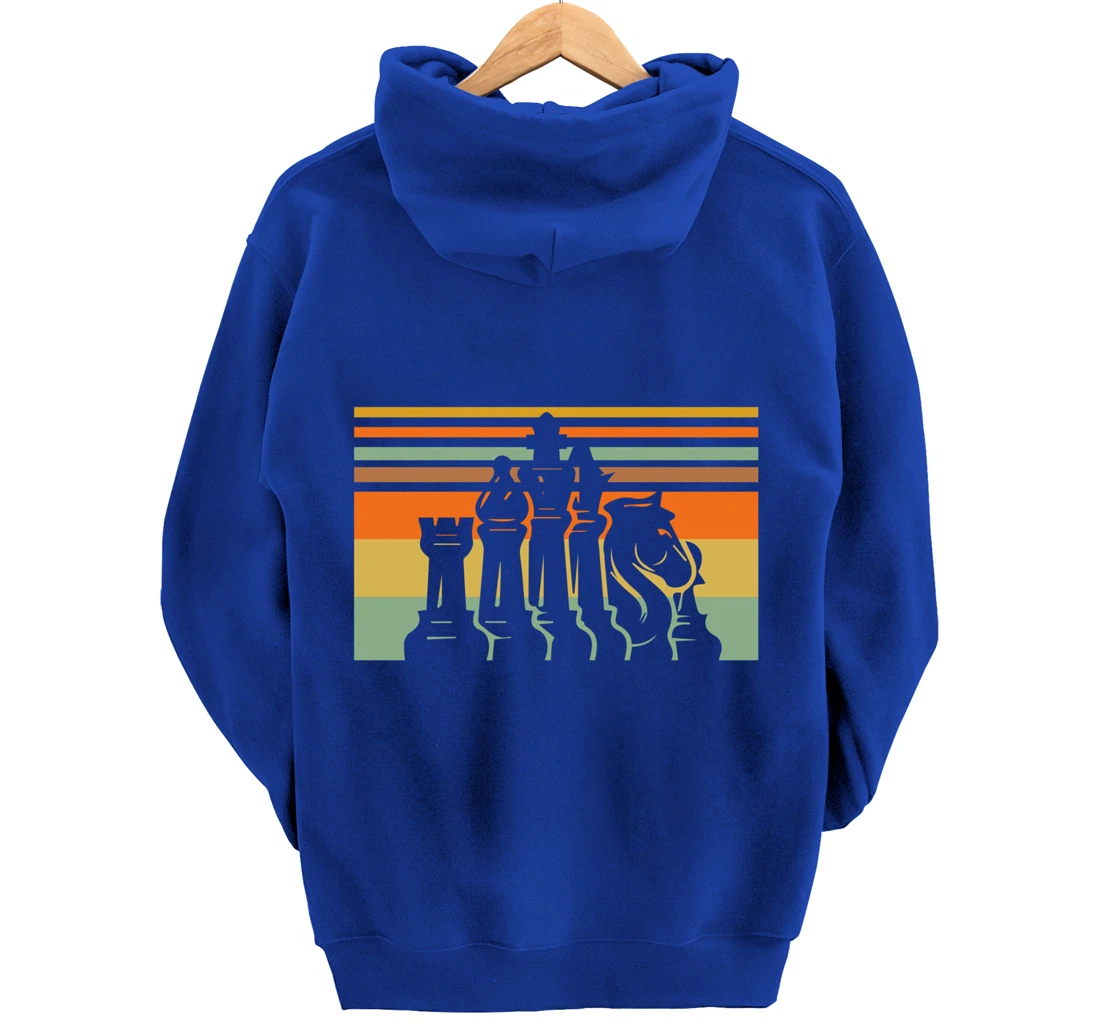 Retro Chess Vintage Gift Chess-Player Pullover Hoodie