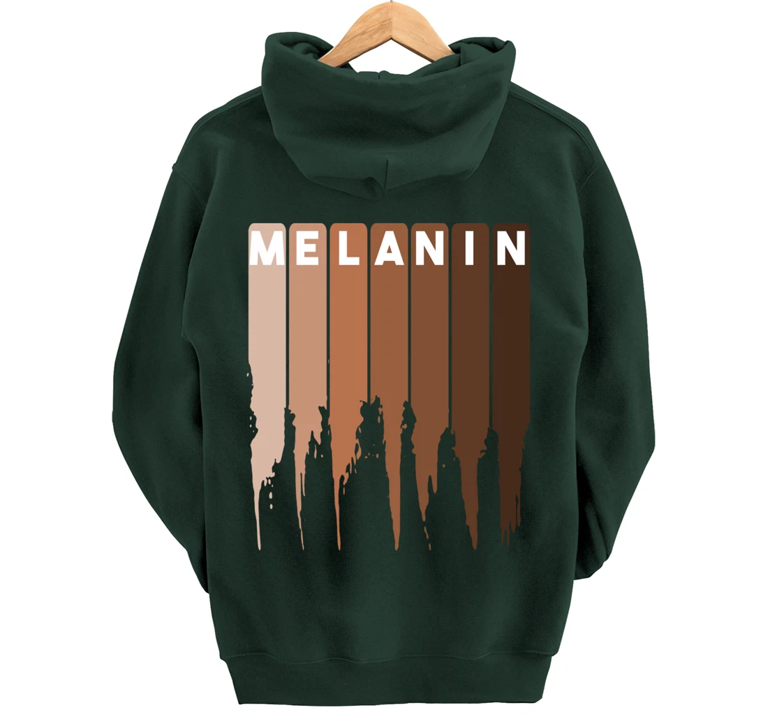 Cool Melanin Gift Men Women Funny Dripping Proud Afro Shades Pullover Hoodie
