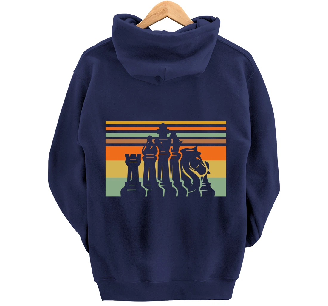 Retro Chess Vintage Gift Chess-Player Pullover Hoodie