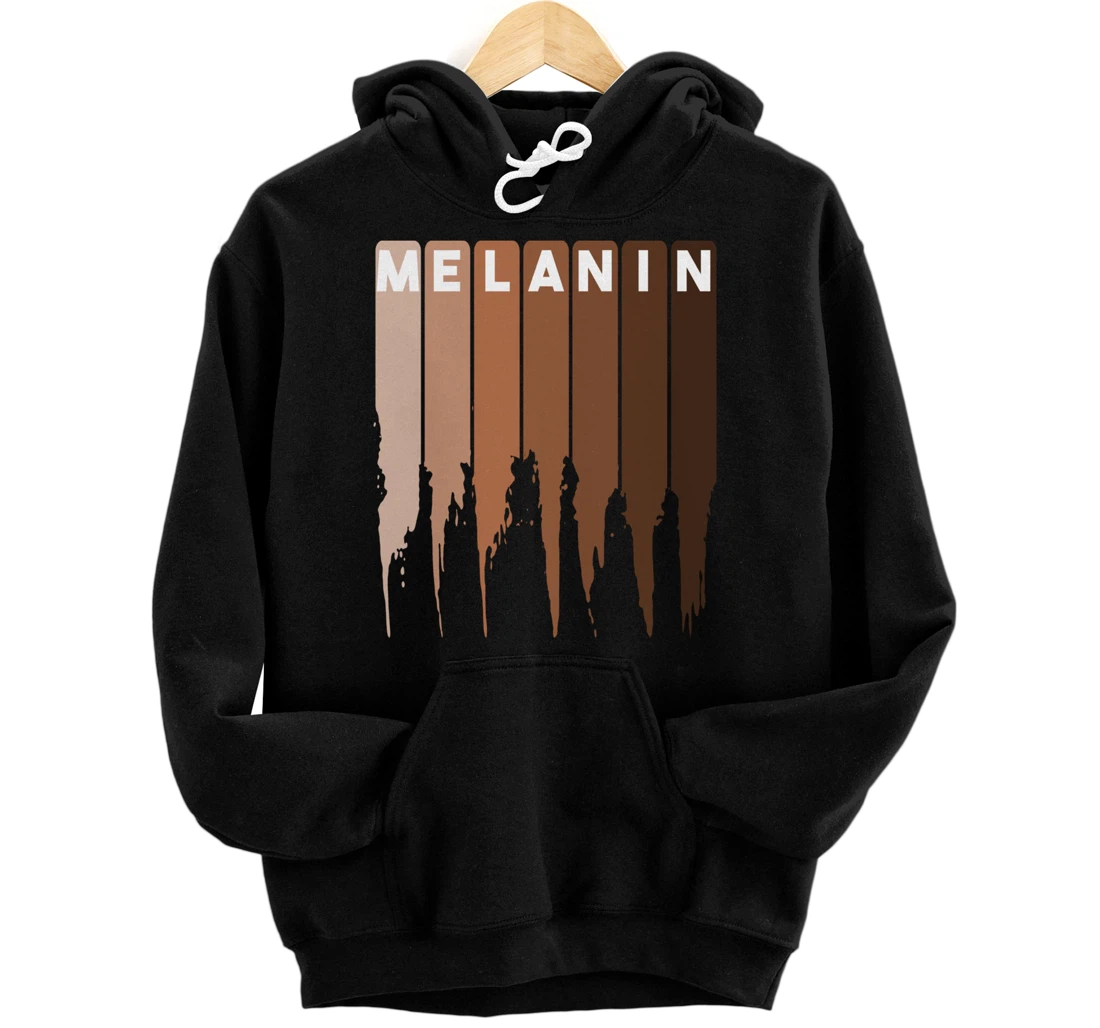 Cool Melanin Gift Men Women Funny Dripping Proud Afro Shades Pullover Hoodie