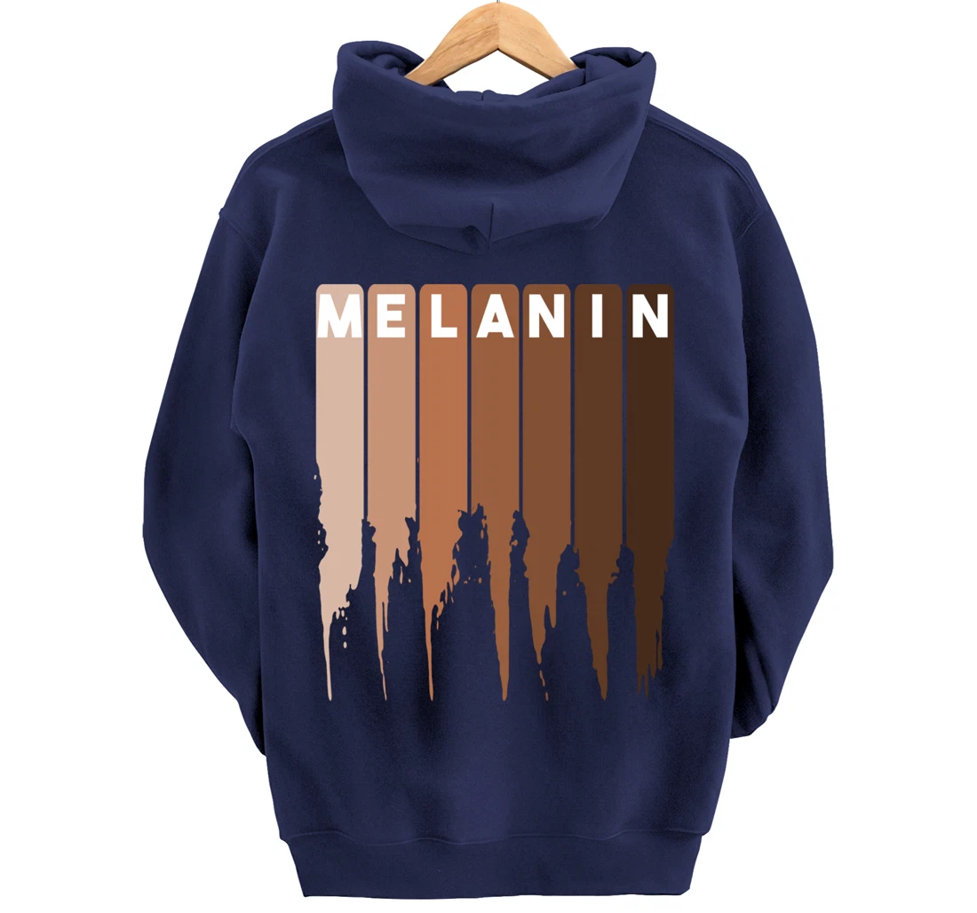 Cool Melanin Gift Men Women Funny Dripping Proud Afro Shades Pullover Hoodie