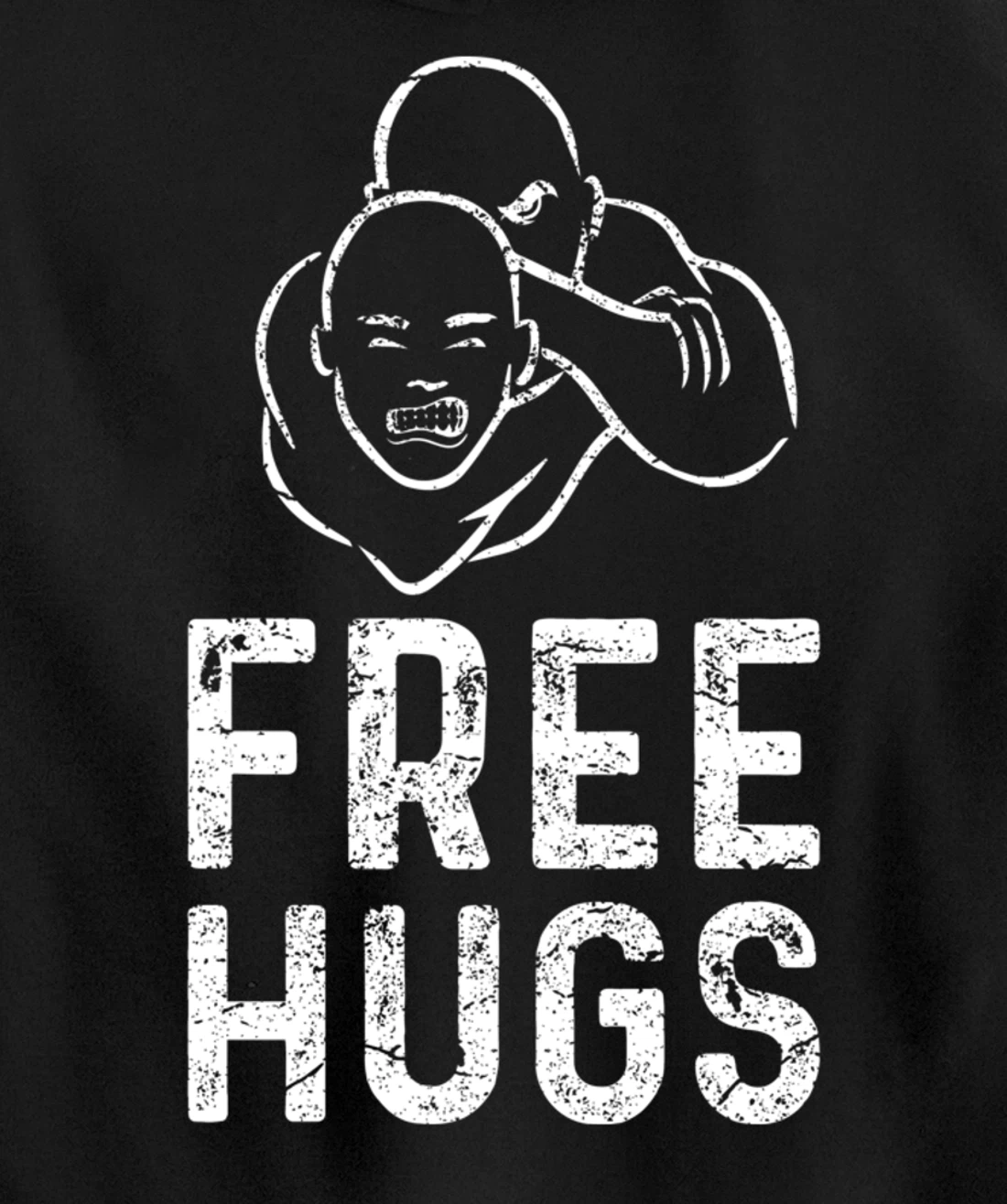 Funny BJJ Apparel Brazilian Jiu-Jitsu Free Hugs Pullover Hoodie