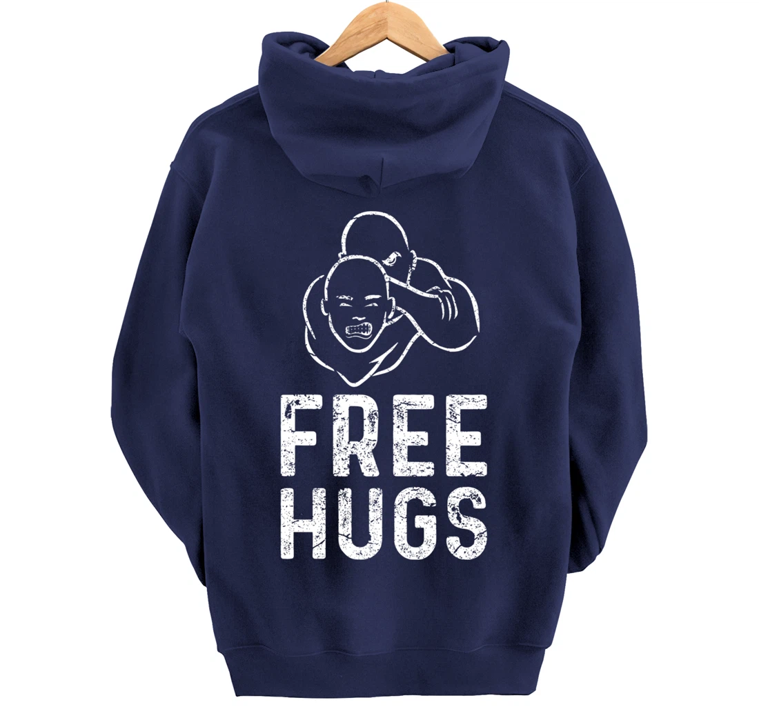 Funny BJJ Apparel Brazilian Jiu-Jitsu Free Hugs Pullover Hoodie