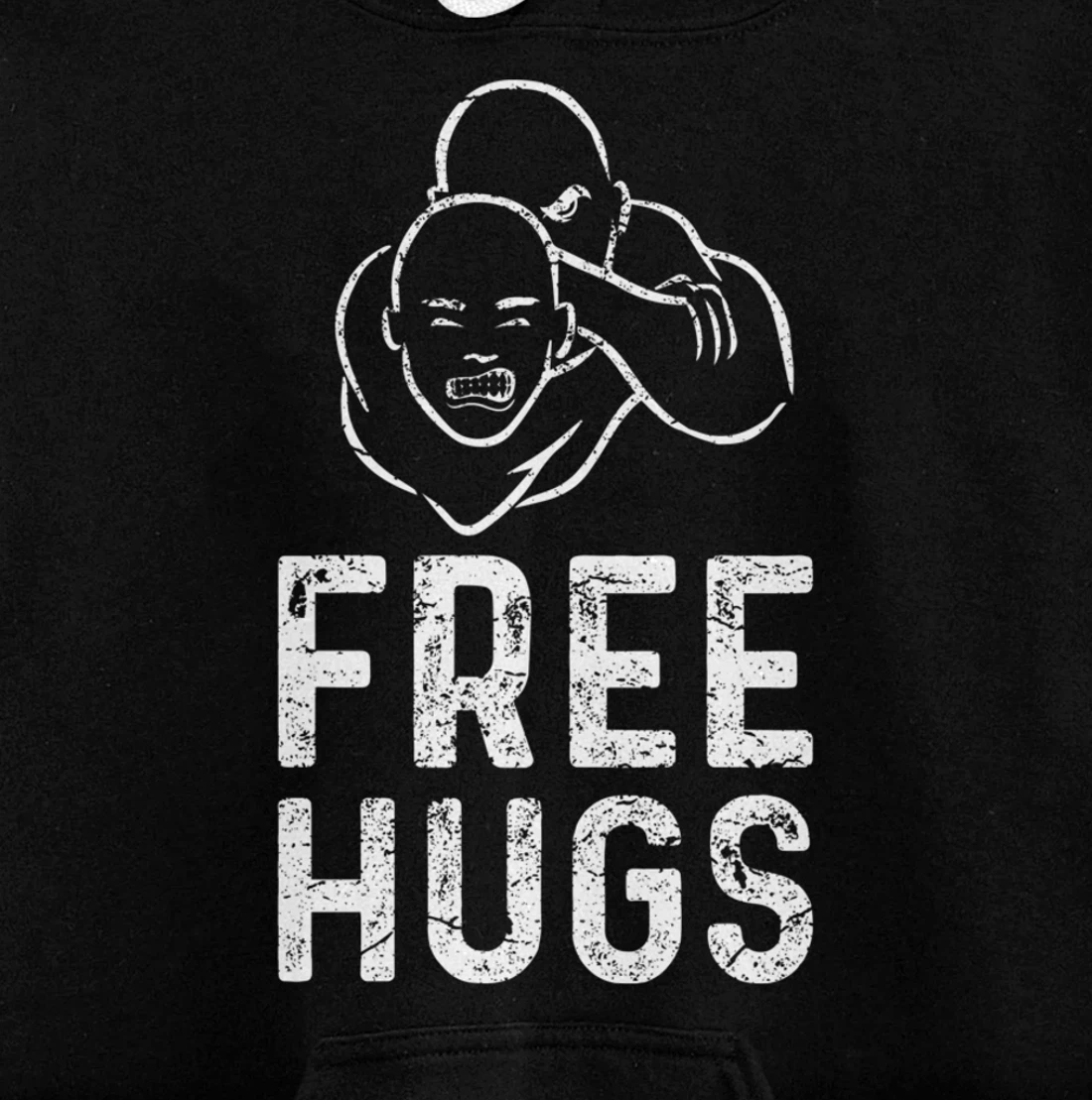 Funny BJJ Apparel Brazilian Jiu-Jitsu Free Hugs Pullover Hoodie
