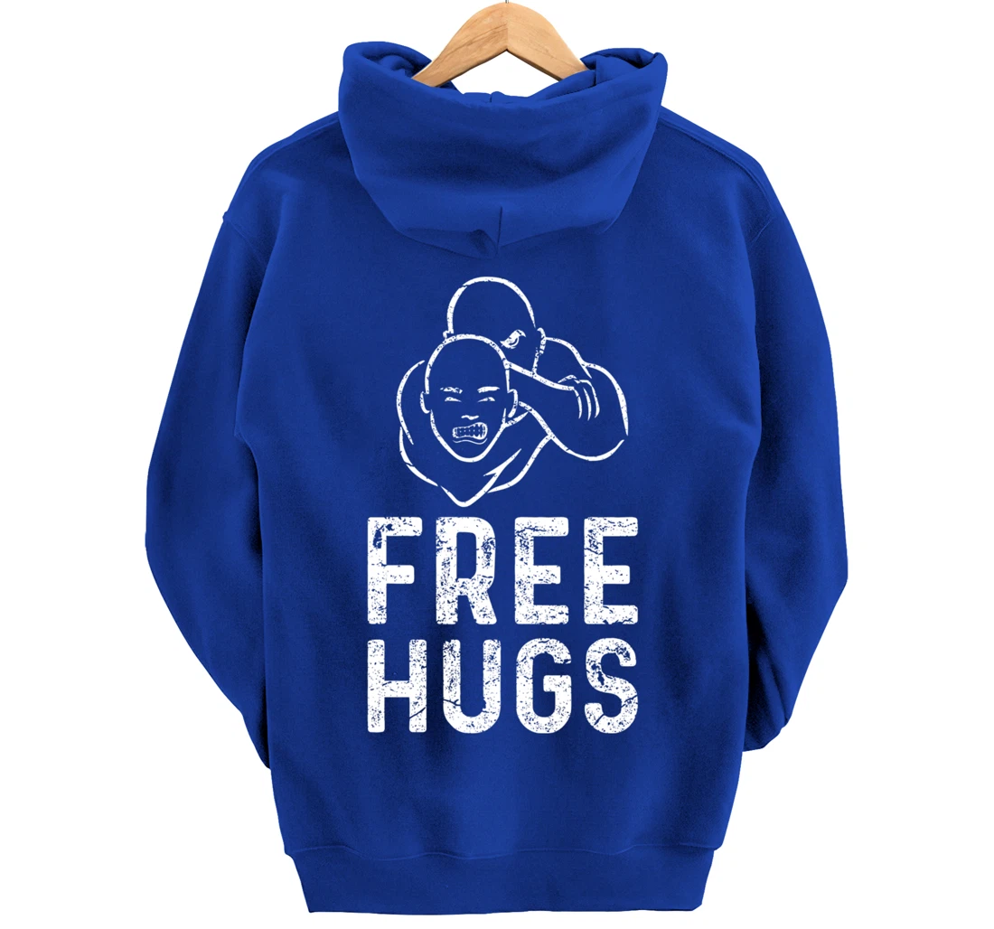 Funny BJJ Apparel Brazilian Jiu-Jitsu Free Hugs Pullover Hoodie
