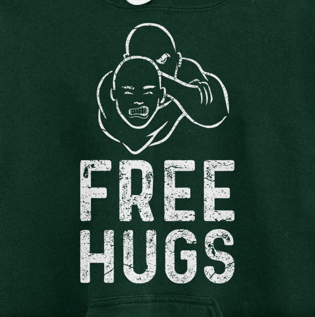 Funny BJJ Apparel Brazilian Jiu-Jitsu Free Hugs Pullover Hoodie