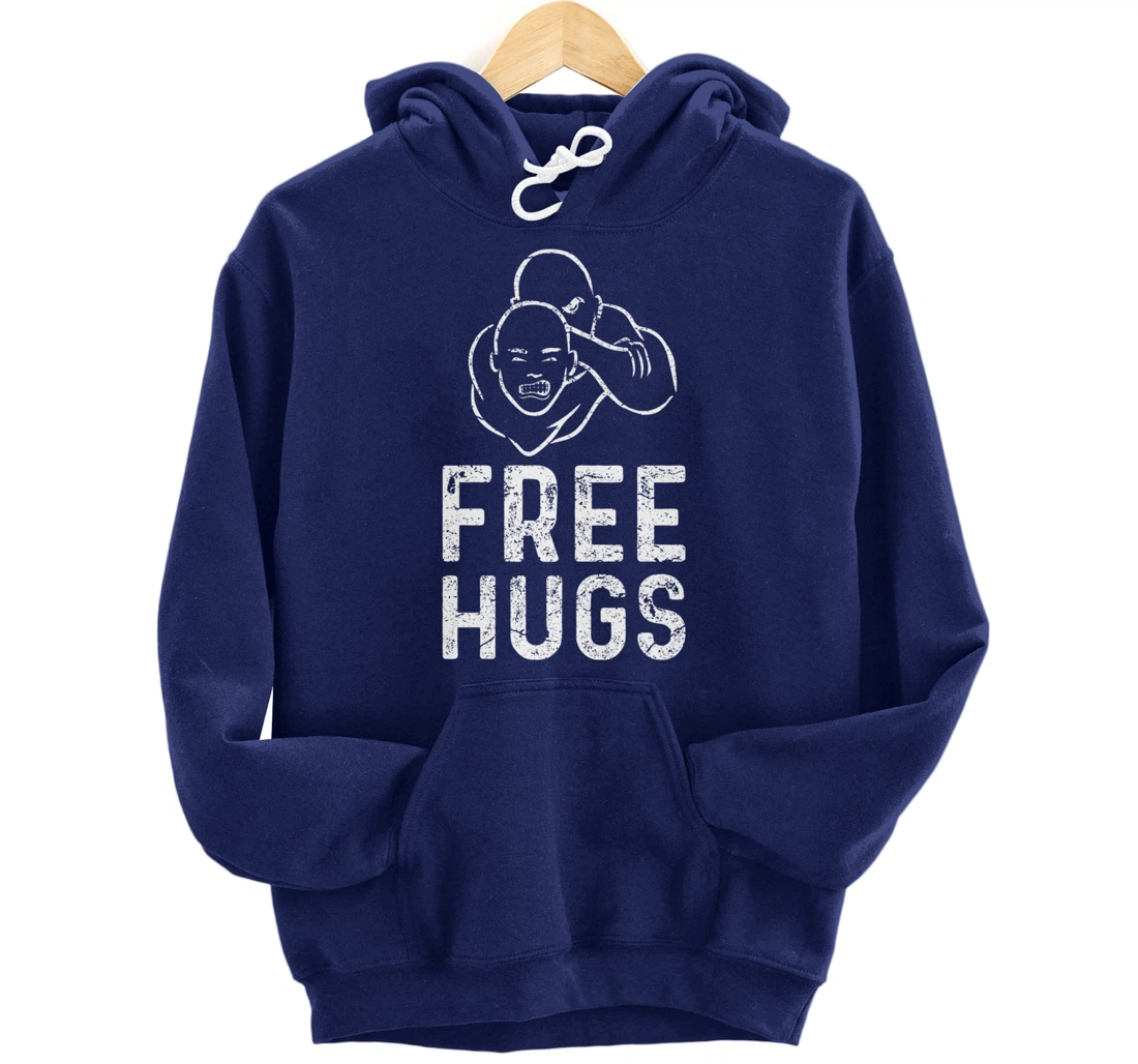 Funny BJJ Apparel Brazilian Jiu-Jitsu Free Hugs Pullover Hoodie