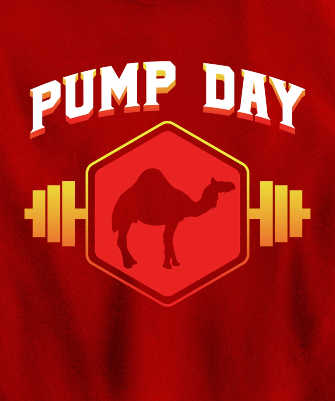 Workout Pump Day Camel Gift design For Weight Lifters Pullover Hoodie