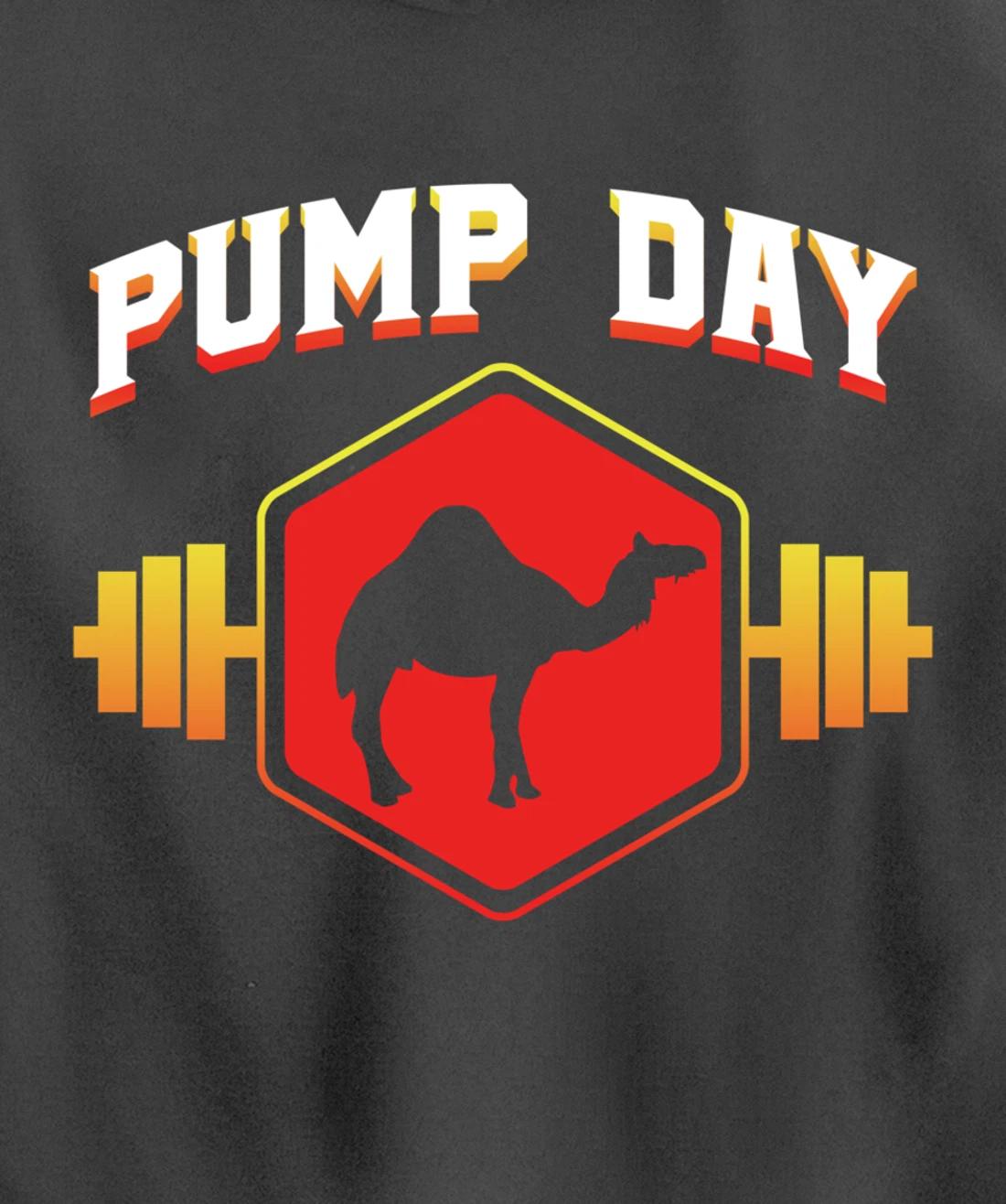 Workout Pump Day Camel Gift design For Weight Lifters Pullover Hoodie