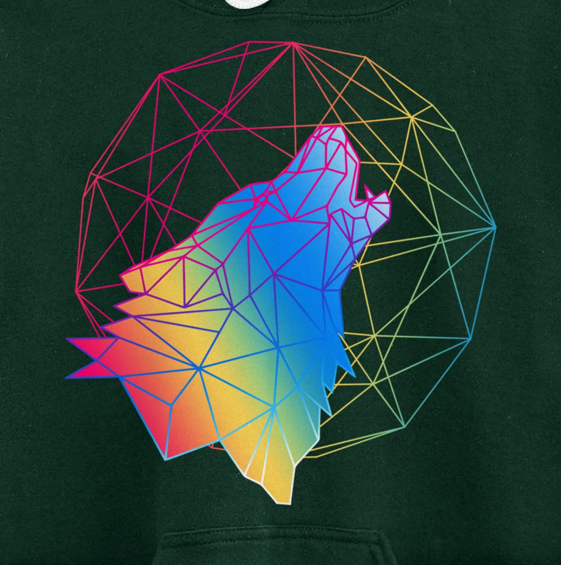 Wolf design, 80s gift, Retro Vintage design Pullover Hoodie