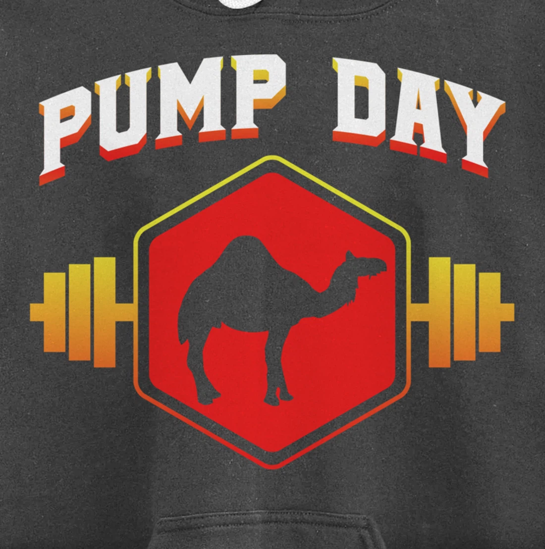 Workout Pump Day Camel Gift design For Weight Lifters Pullover Hoodie