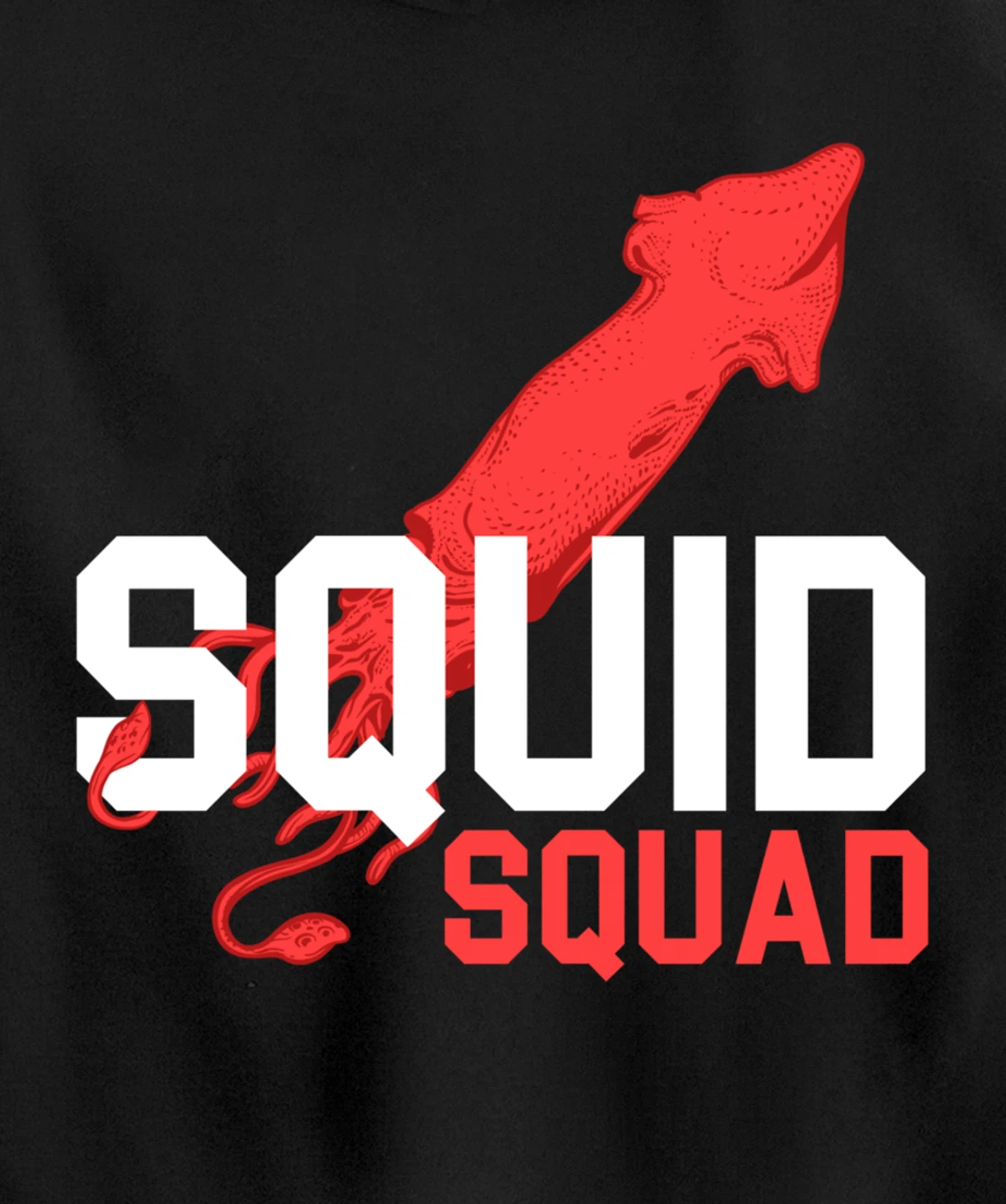 The Mighty Squid Squad Octopus Gang Gift Design Idea design Pullover Hoodie