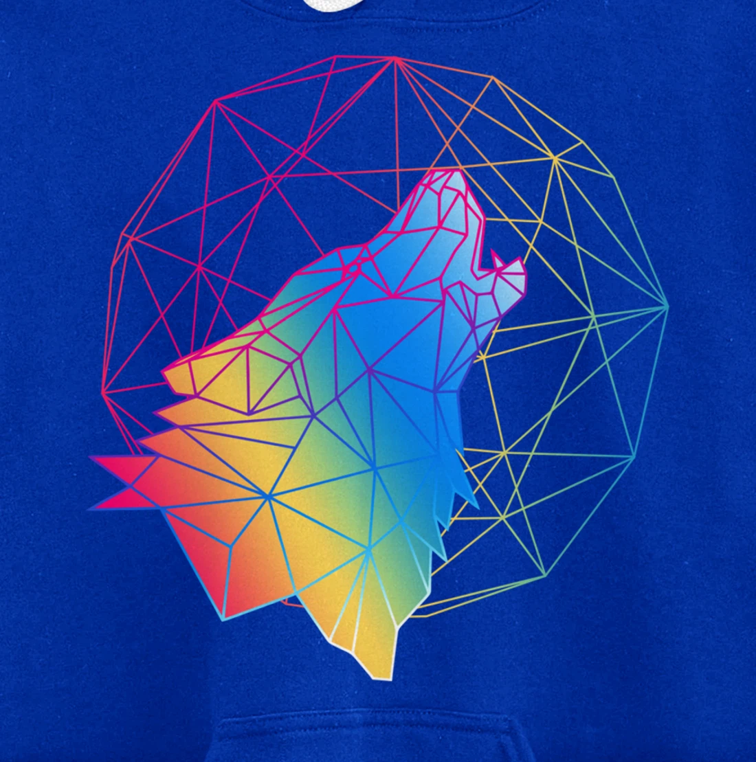 Wolf design, 80s gift, Retro Vintage design Pullover Hoodie