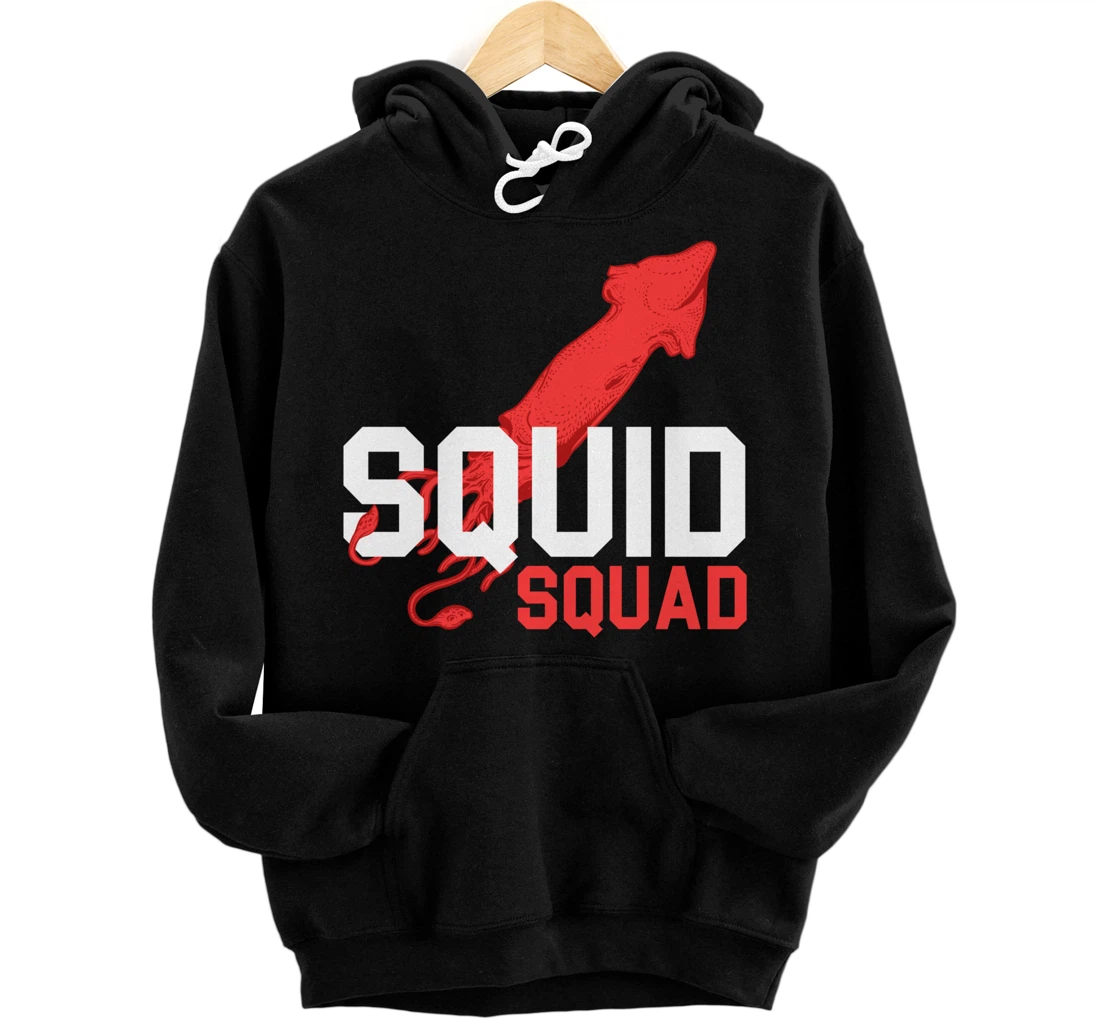The Mighty Squid Squad Octopus Gang Gift Design Idea design Pullover Hoodie