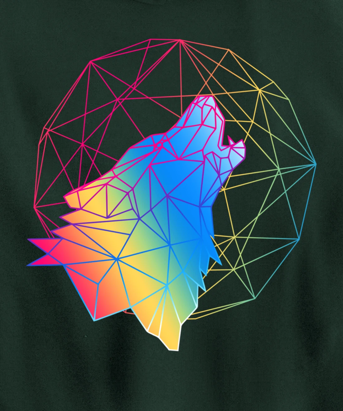 Wolf design, 80s gift, Retro Vintage design Pullover Hoodie