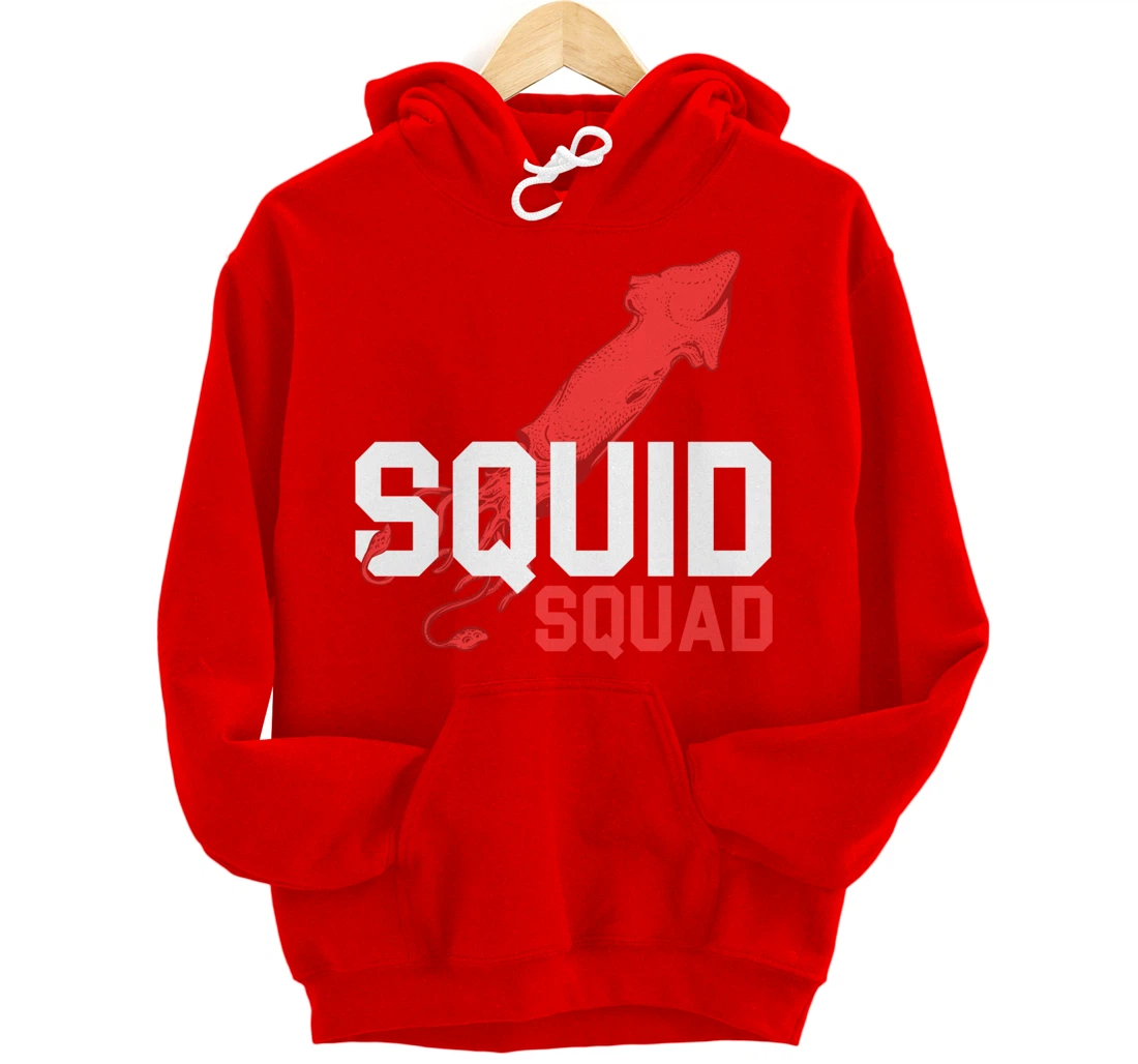 The Mighty Squid Squad Octopus Gang Gift Design Idea design Pullover Hoodie