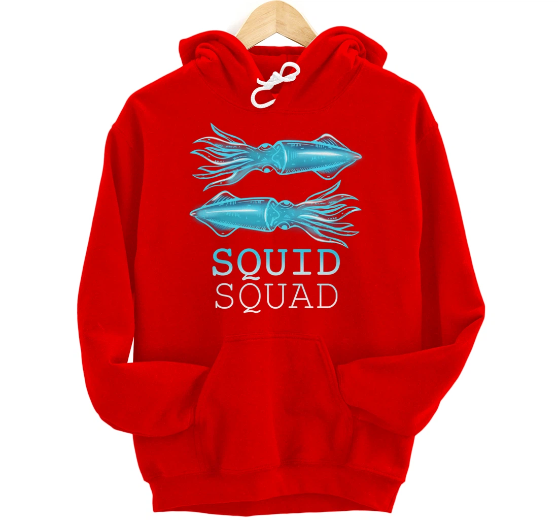 The Mighty Squid Squad Octopus Gang Gift Design Idea design Pullover Hoodie