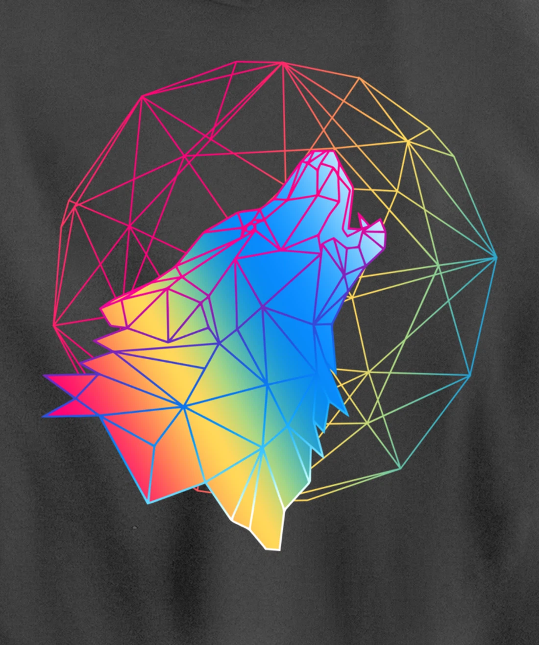 Wolf design, 80s gift, Retro Vintage design Pullover Hoodie