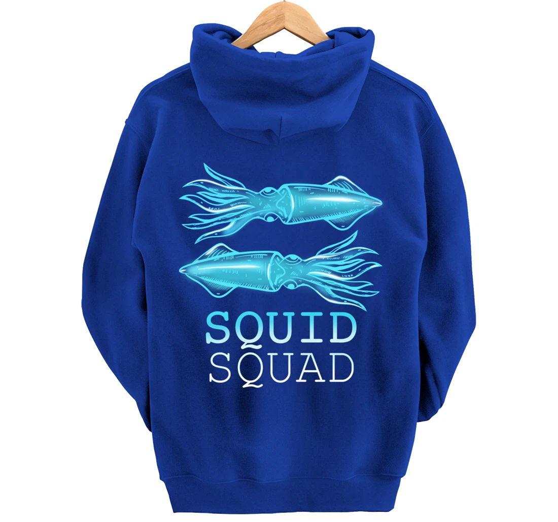 The Mighty Squid Squad Octopus Gang Gift Design Idea design Pullover Hoodie