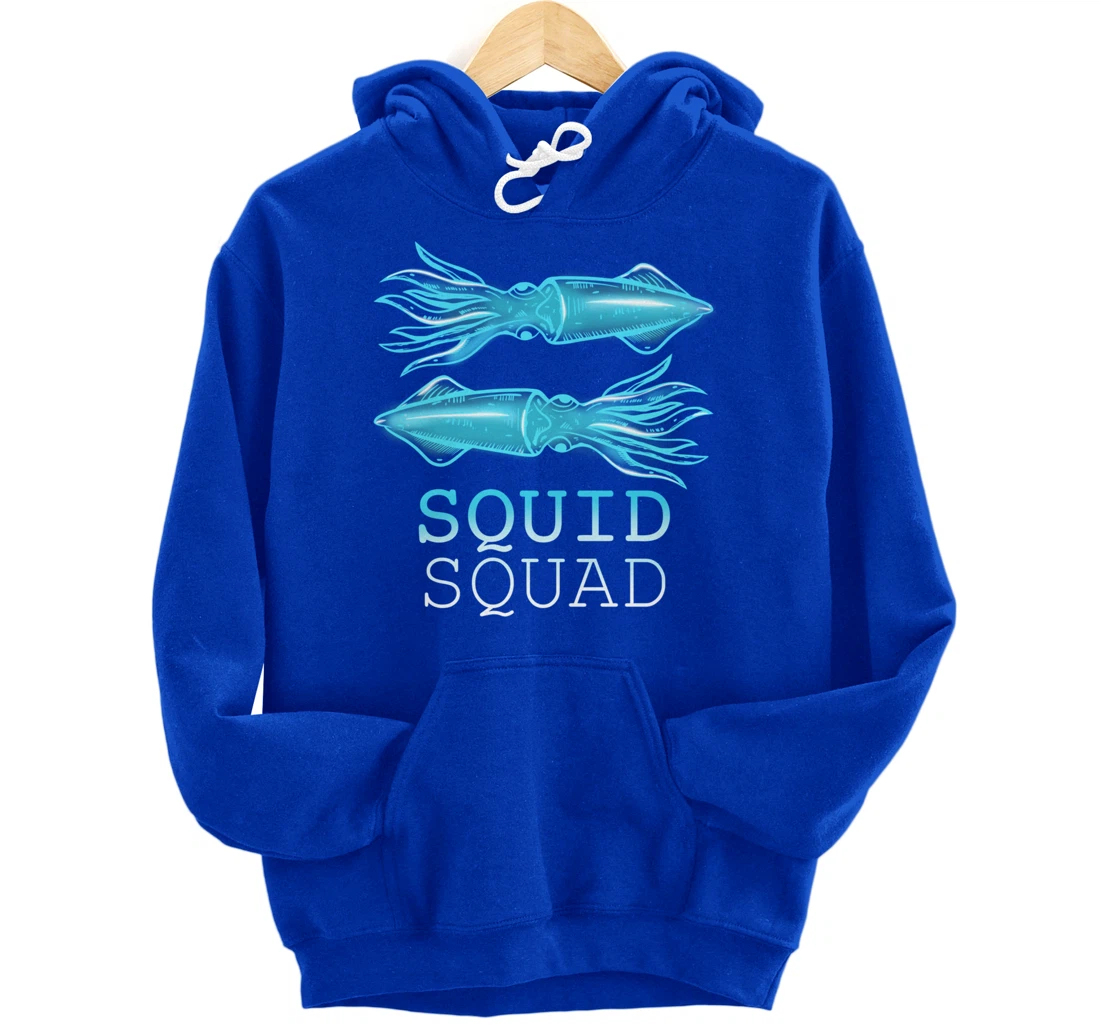 The Mighty Squid Squad Octopus Gang Gift Design Idea design Pullover Hoodie