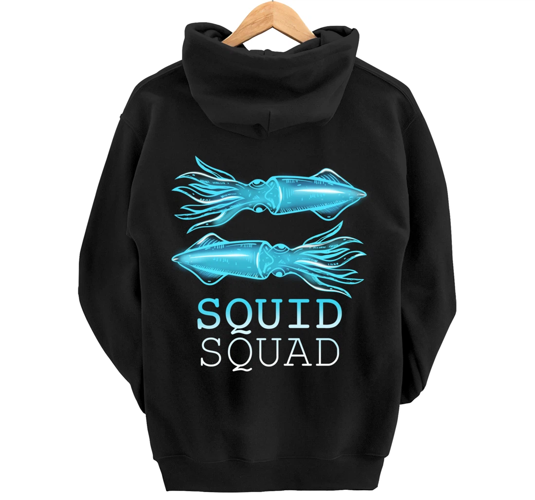 The Mighty Squid Squad Octopus Gang Gift Design Idea design Pullover Hoodie