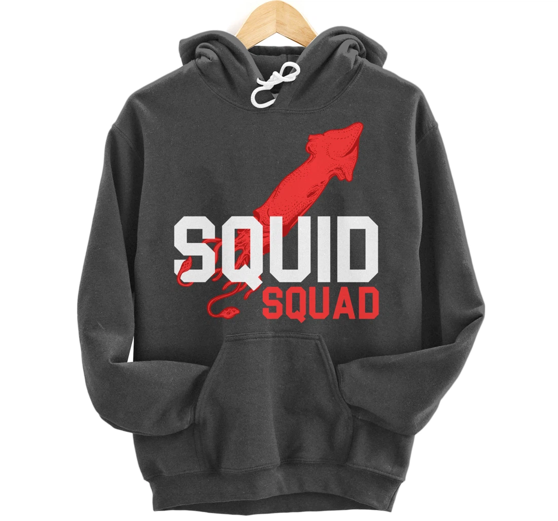 The Mighty Squid Squad Octopus Gang Gift Design Idea design Pullover Hoodie