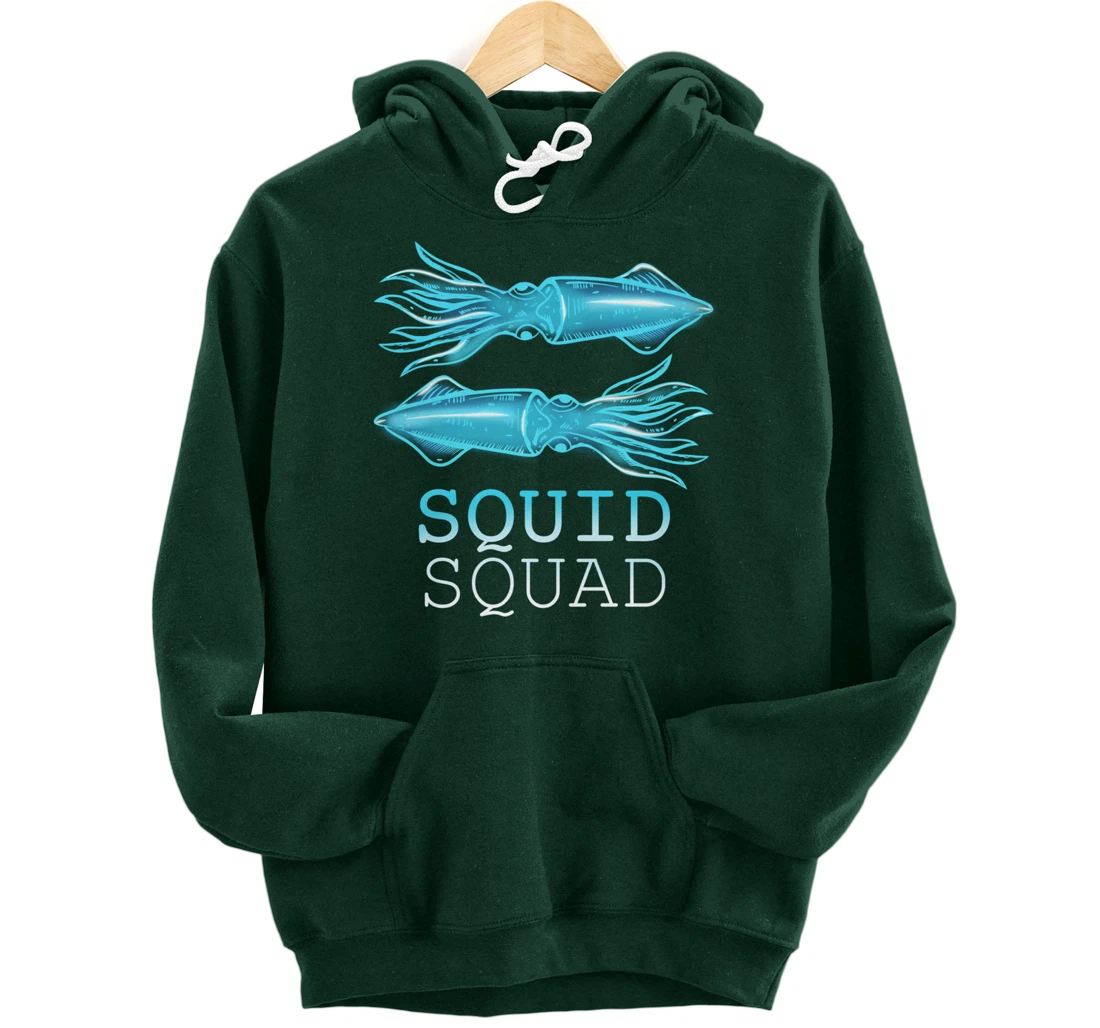 The Mighty Squid Squad Octopus Gang Gift Design Idea design Pullover Hoodie
