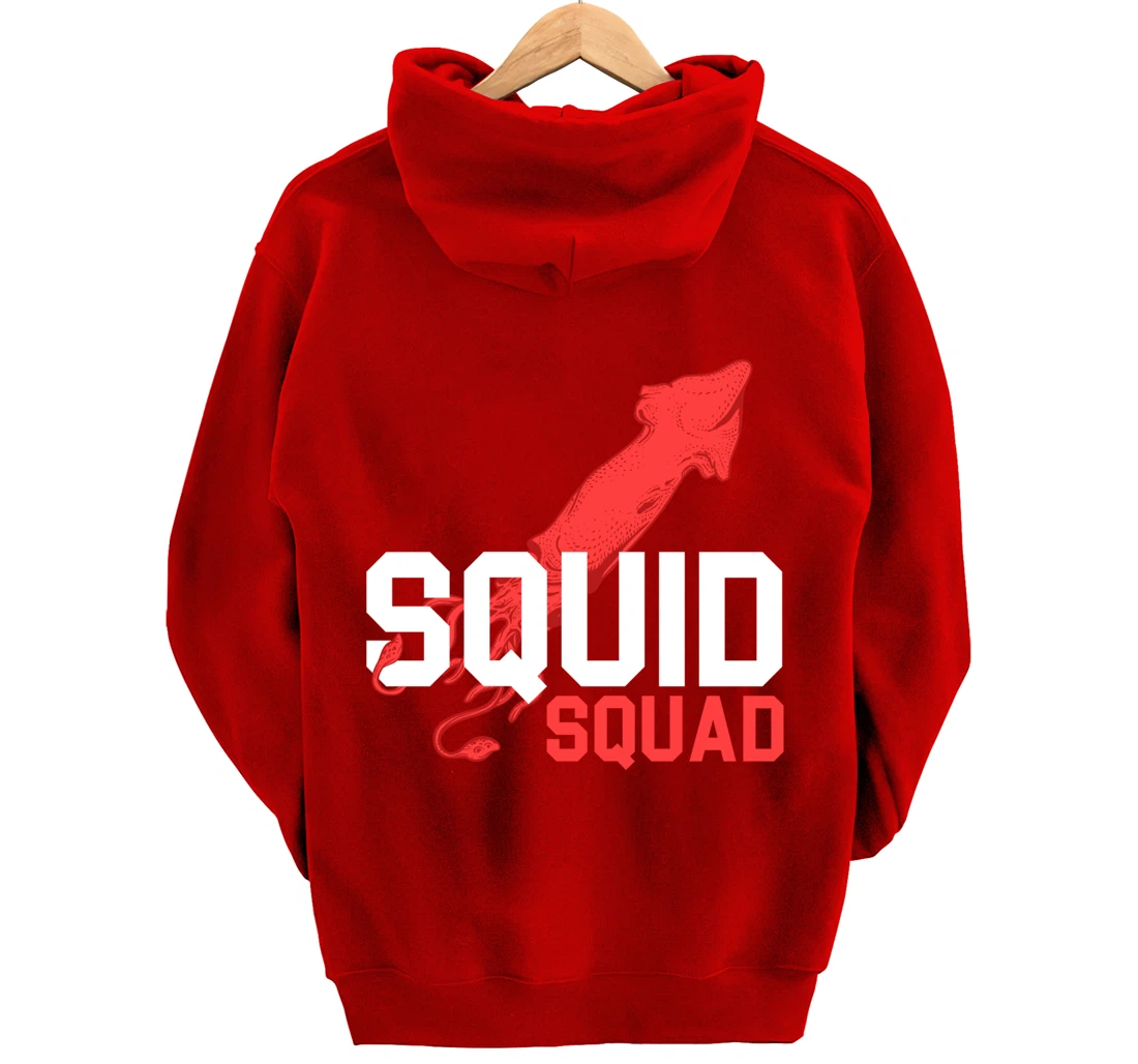 The Mighty Squid Squad Octopus Gang Gift Design Idea design Pullover Hoodie