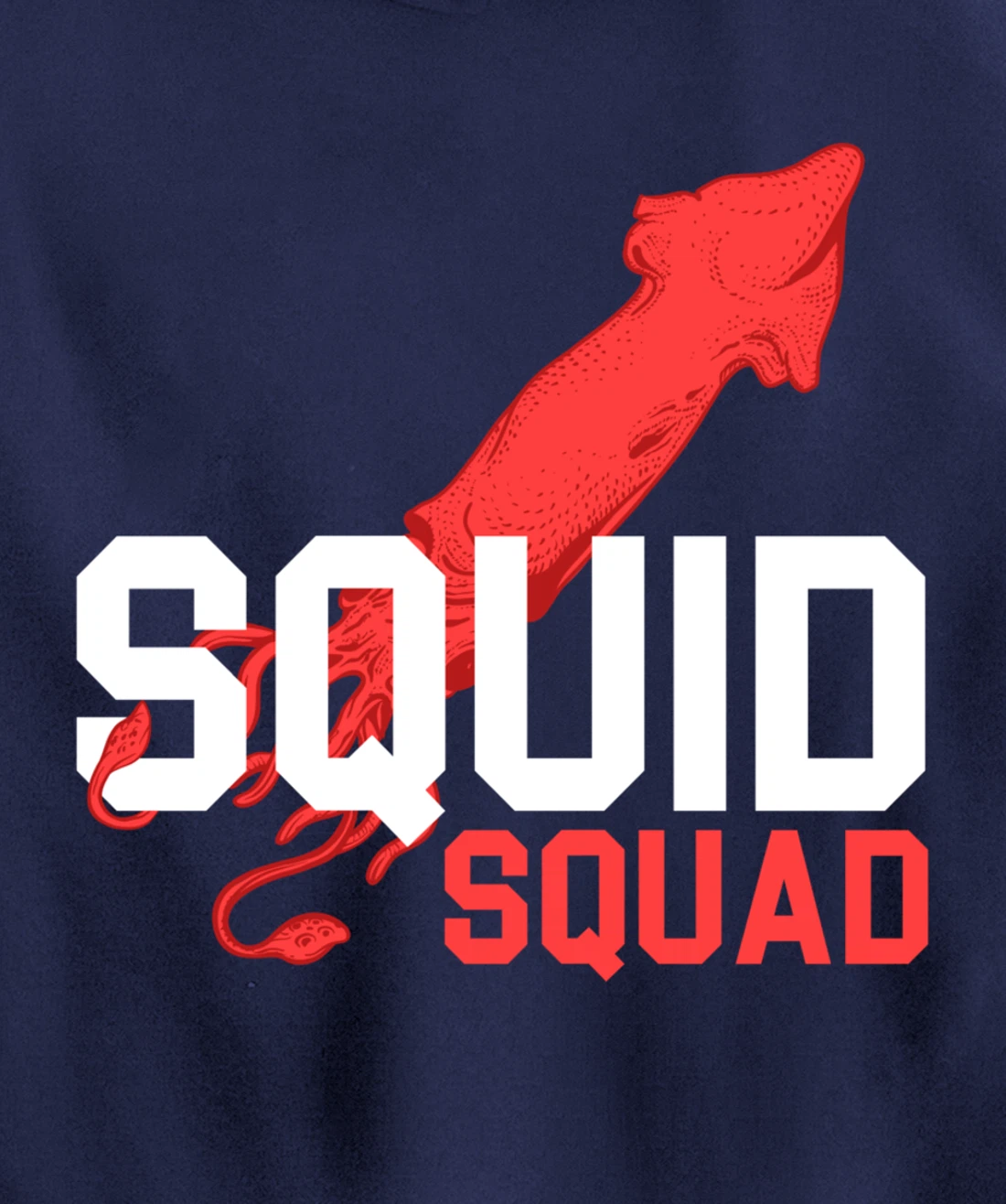 The Mighty Squid Squad Octopus Gang Gift Design Idea design Pullover Hoodie