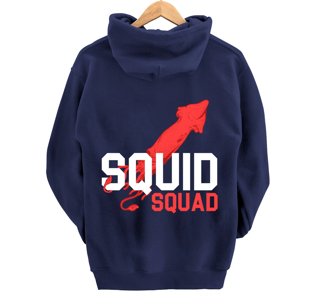 The Mighty Squid Squad Octopus Gang Gift Design Idea design Pullover Hoodie