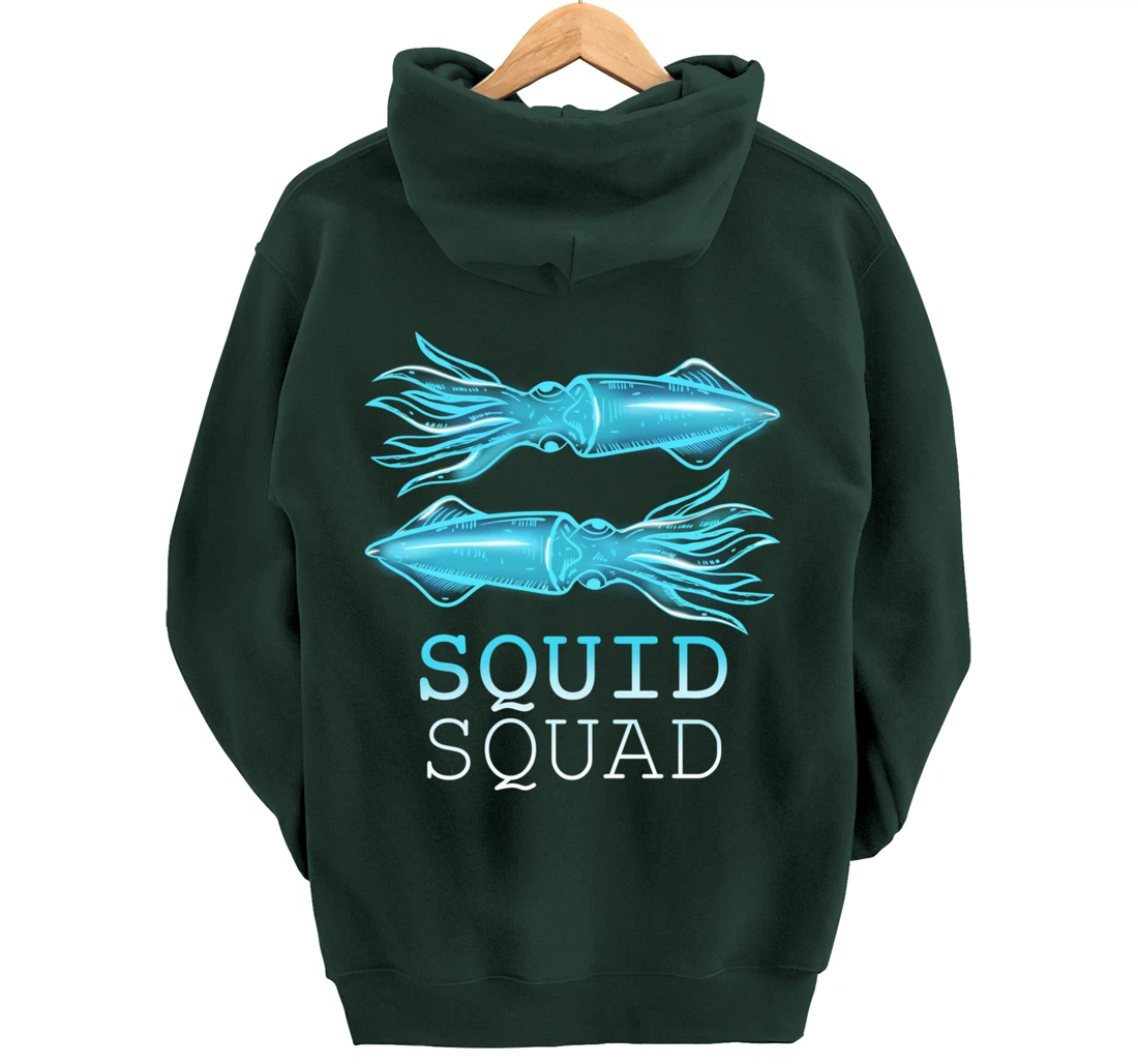 The Mighty Squid Squad Octopus Gang Gift Design Idea design Pullover Hoodie