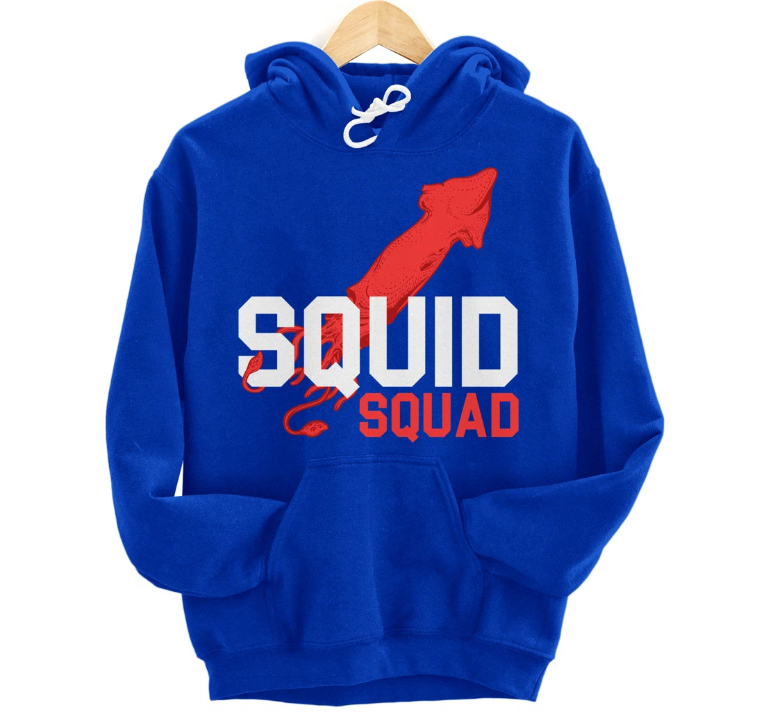 The Mighty Squid Squad Octopus Gang Gift Design Idea design Pullover Hoodie