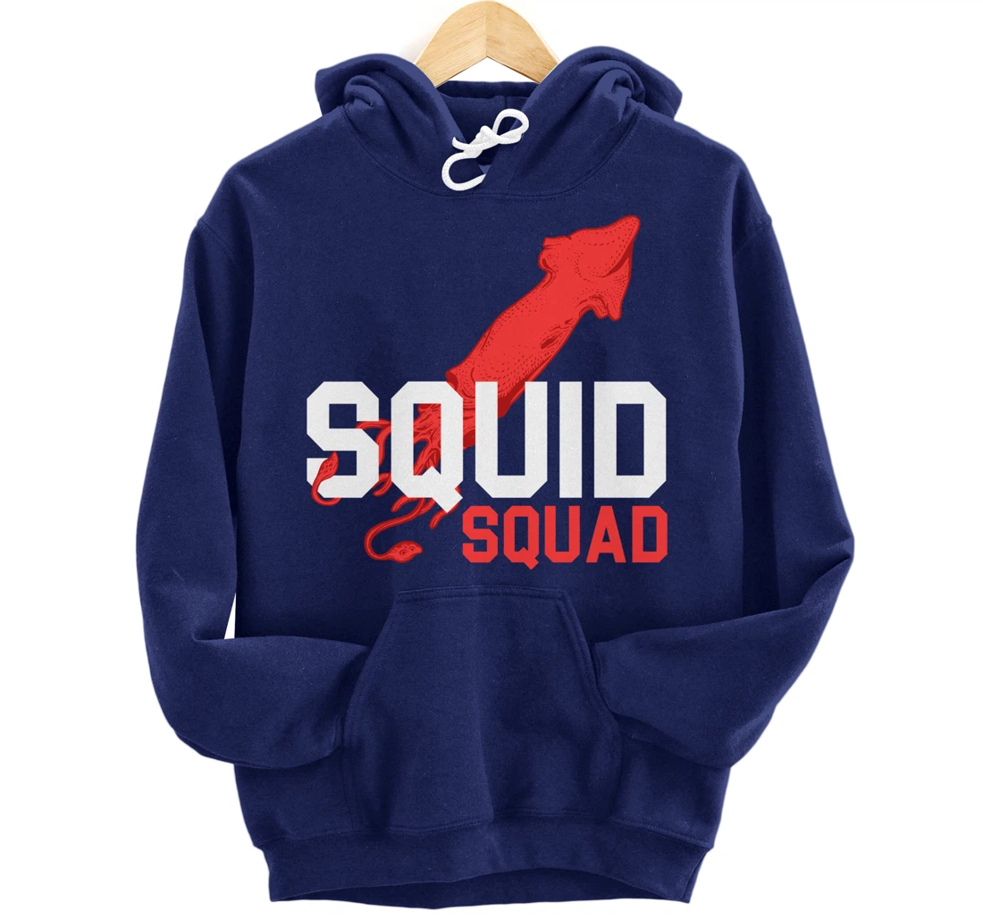 The Mighty Squid Squad Octopus Gang Gift Design Idea design Pullover Hoodie