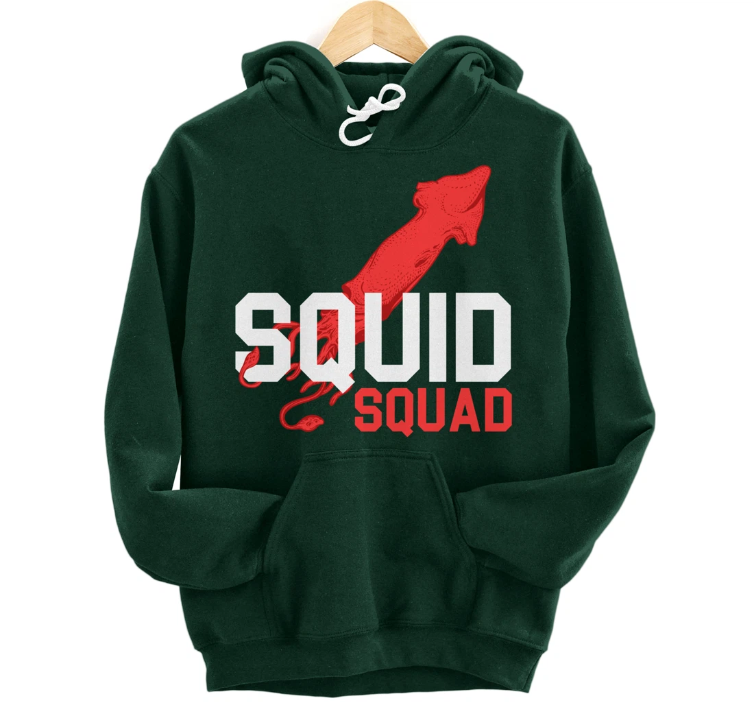 The Mighty Squid Squad Octopus Gang Gift Design Idea design Pullover Hoodie