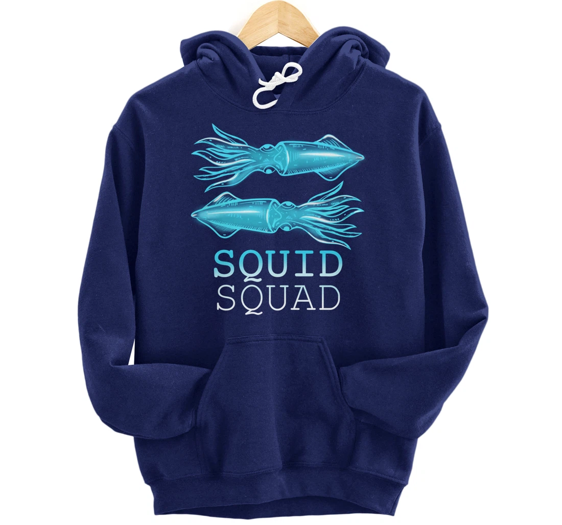 The Mighty Squid Squad Octopus Gang Gift Design Idea design Pullover Hoodie