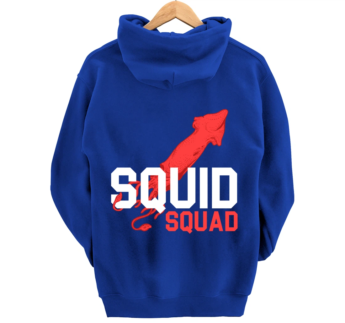 The Mighty Squid Squad Octopus Gang Gift Design Idea design Pullover Hoodie
