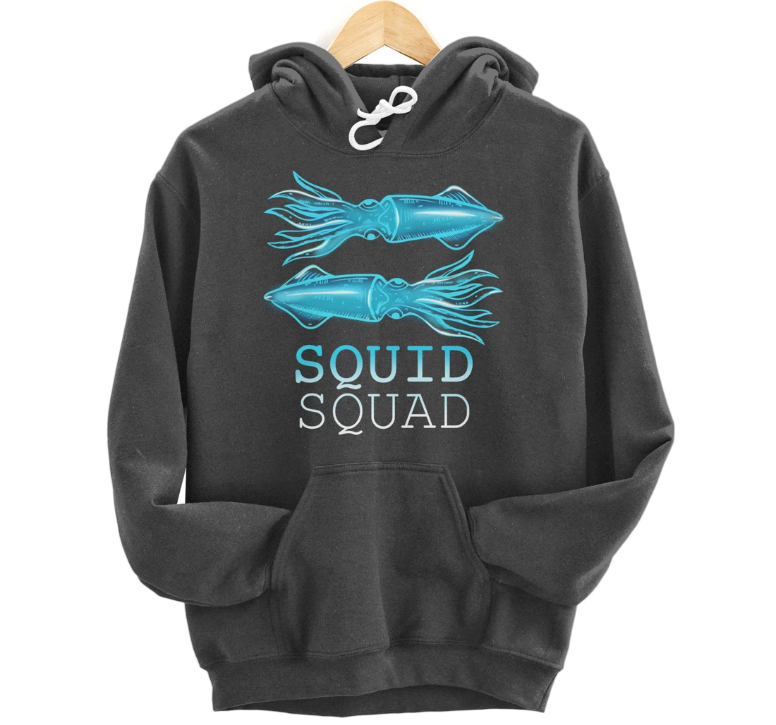 The Mighty Squid Squad Octopus Gang Gift Design Idea design Pullover Hoodie