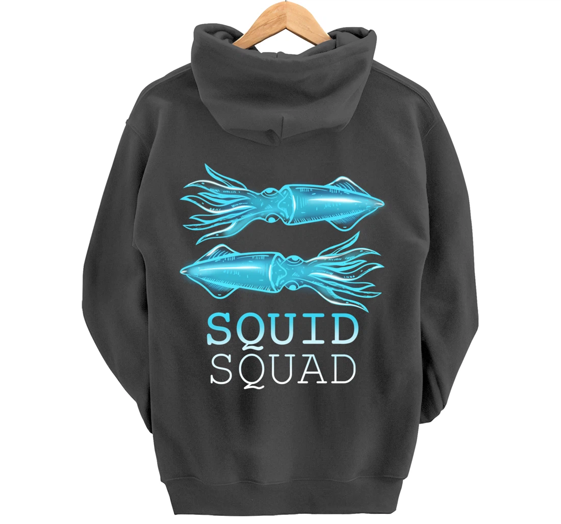 The Mighty Squid Squad Octopus Gang Gift Design Idea design Pullover Hoodie